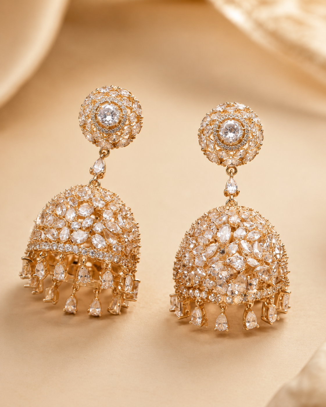Golden Jhumkas