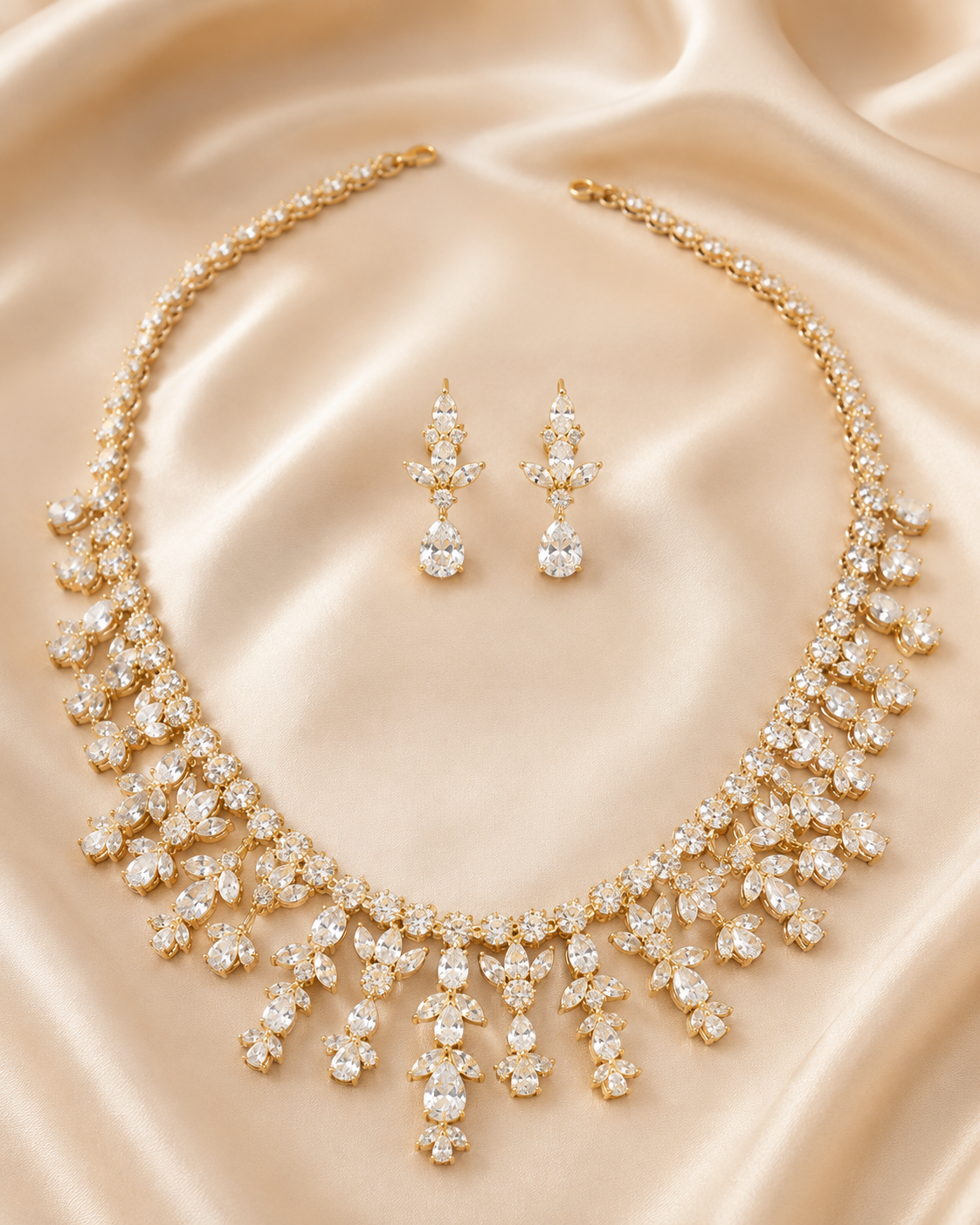 Crystal Vine Necklace Set