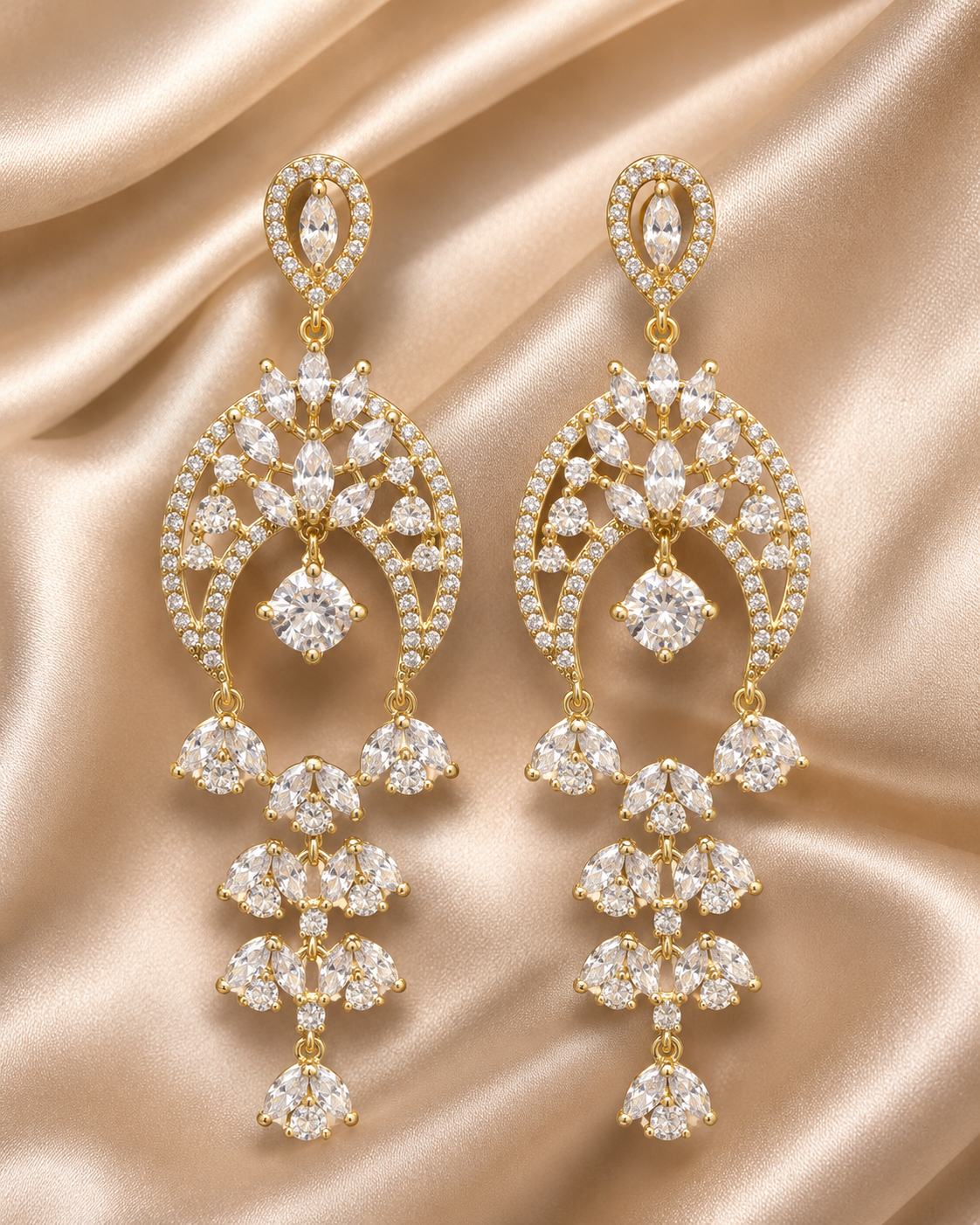 Moonlit Chandelier Earrings