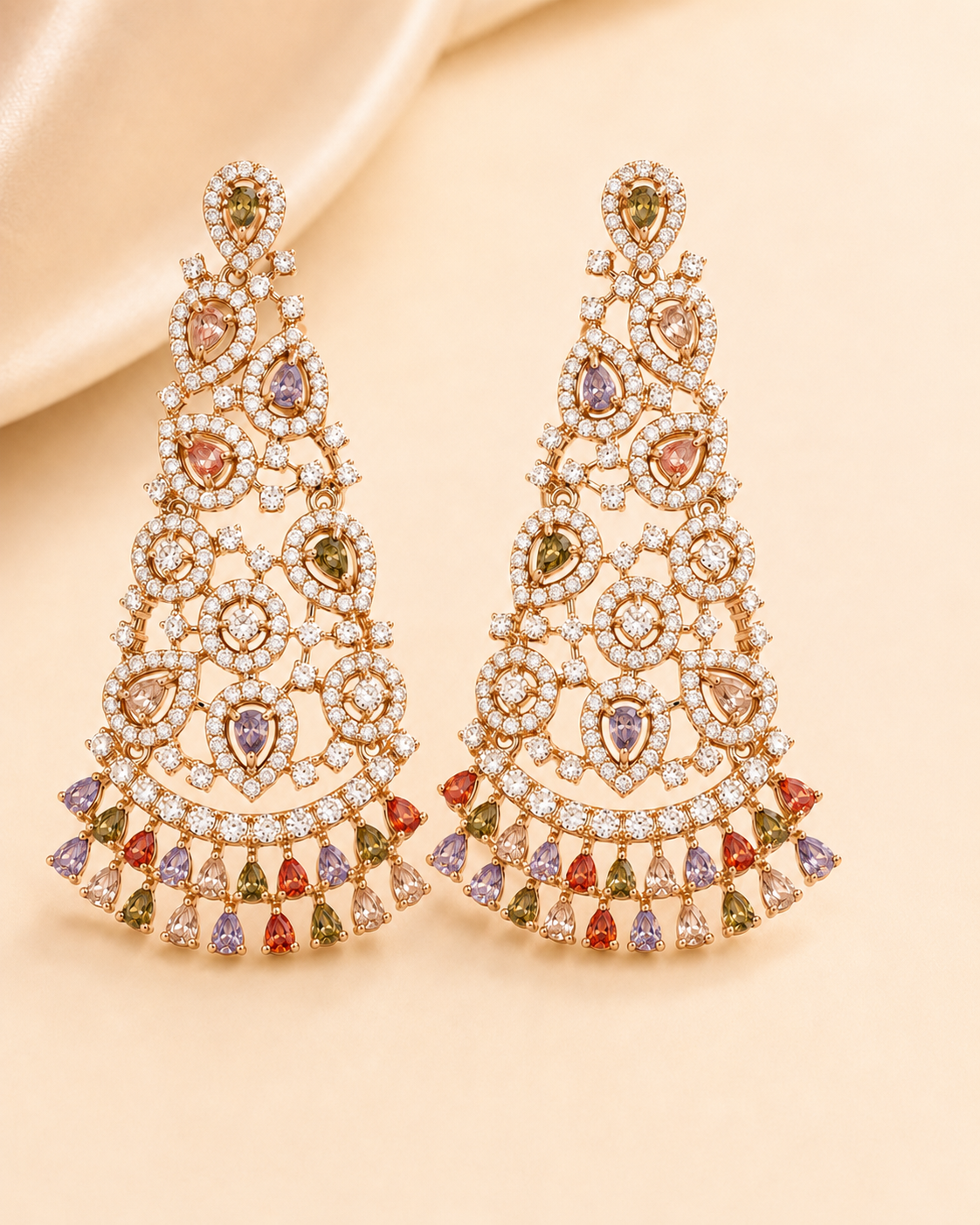 Multicolour Chandelier Earrings