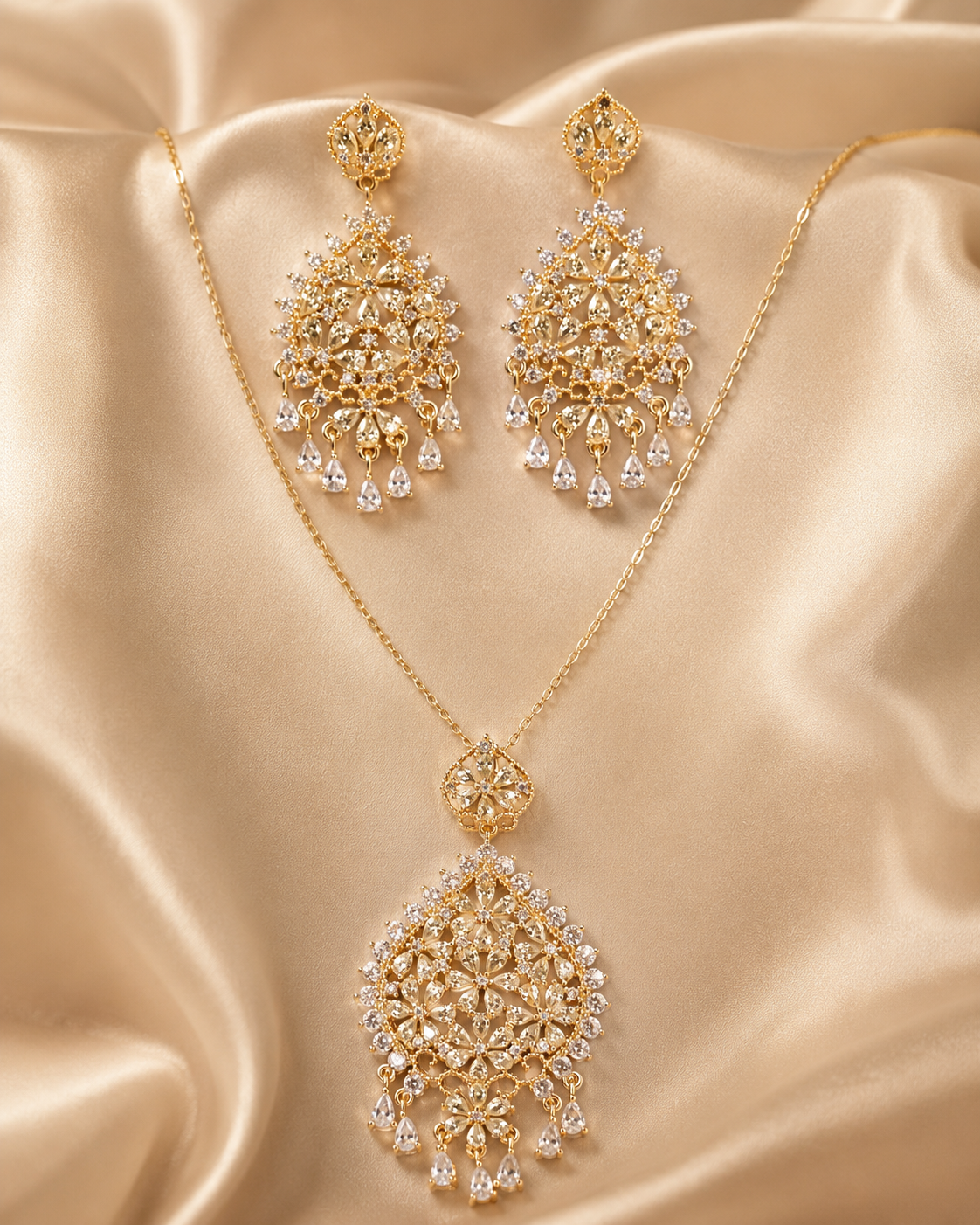Royal Gold Filigree Jewellery Set