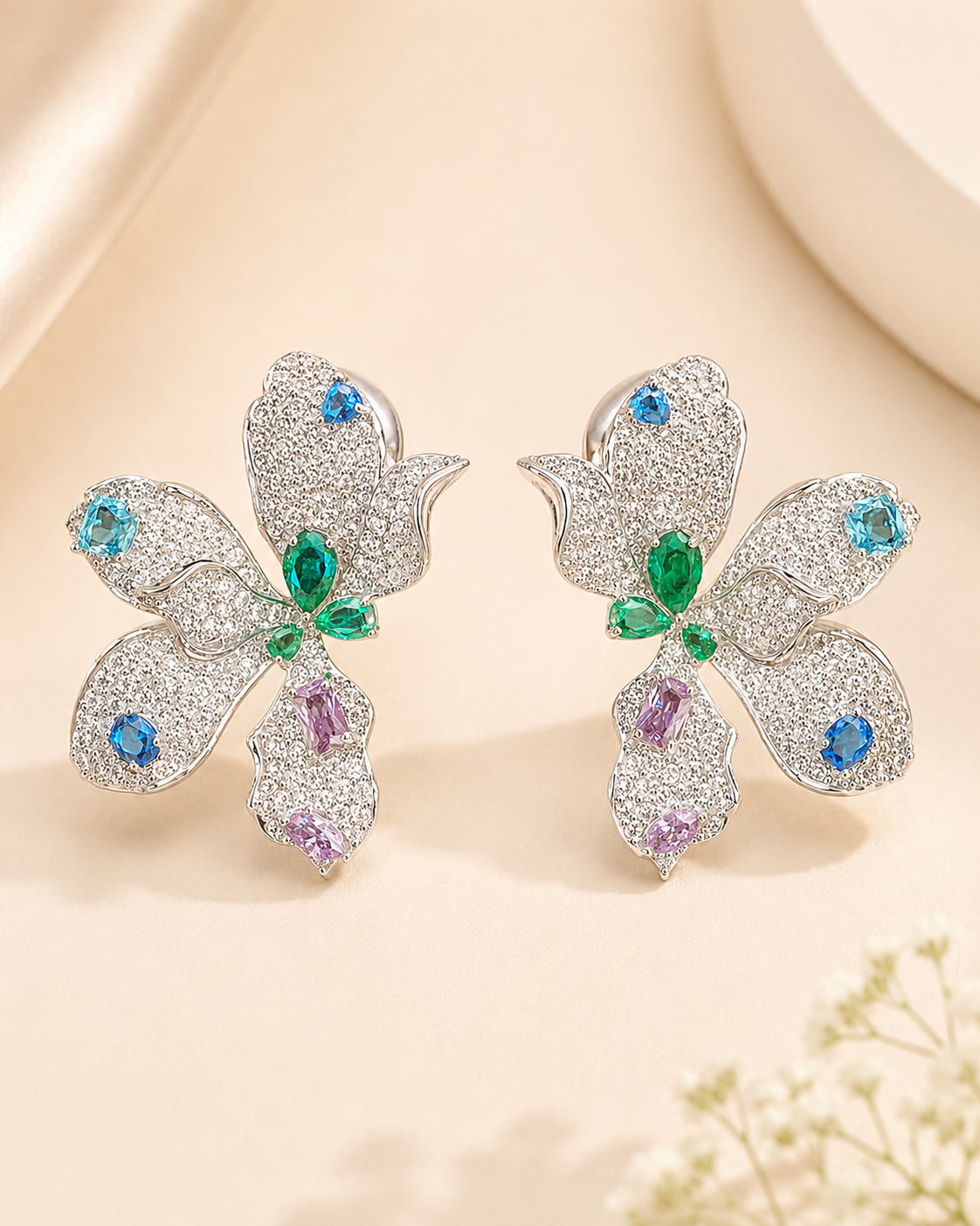 Crystal Bloom Earrings