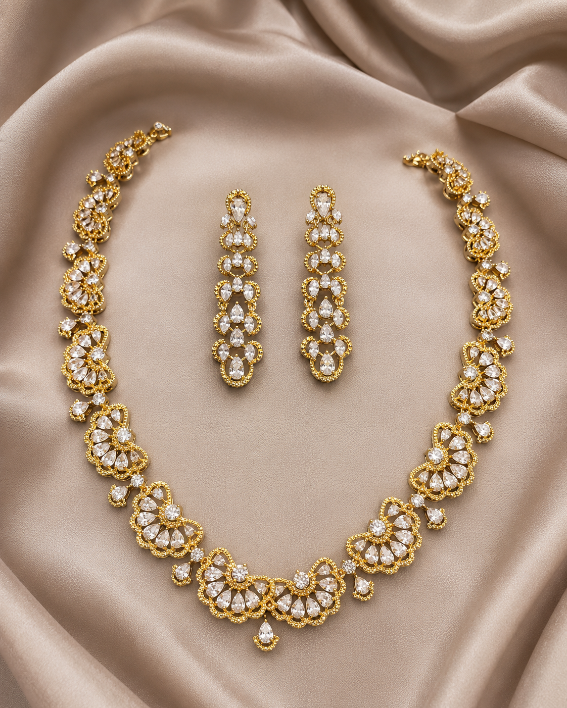 Crystal Leaf Vine Set