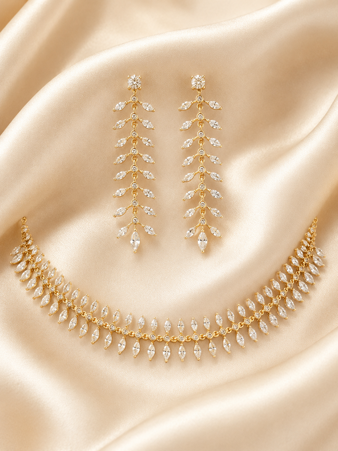 Crystal Vine Choker Set