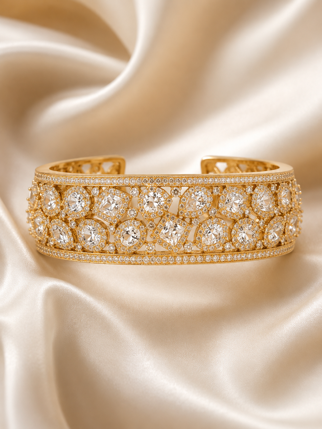 All Stone Cuff Bangle