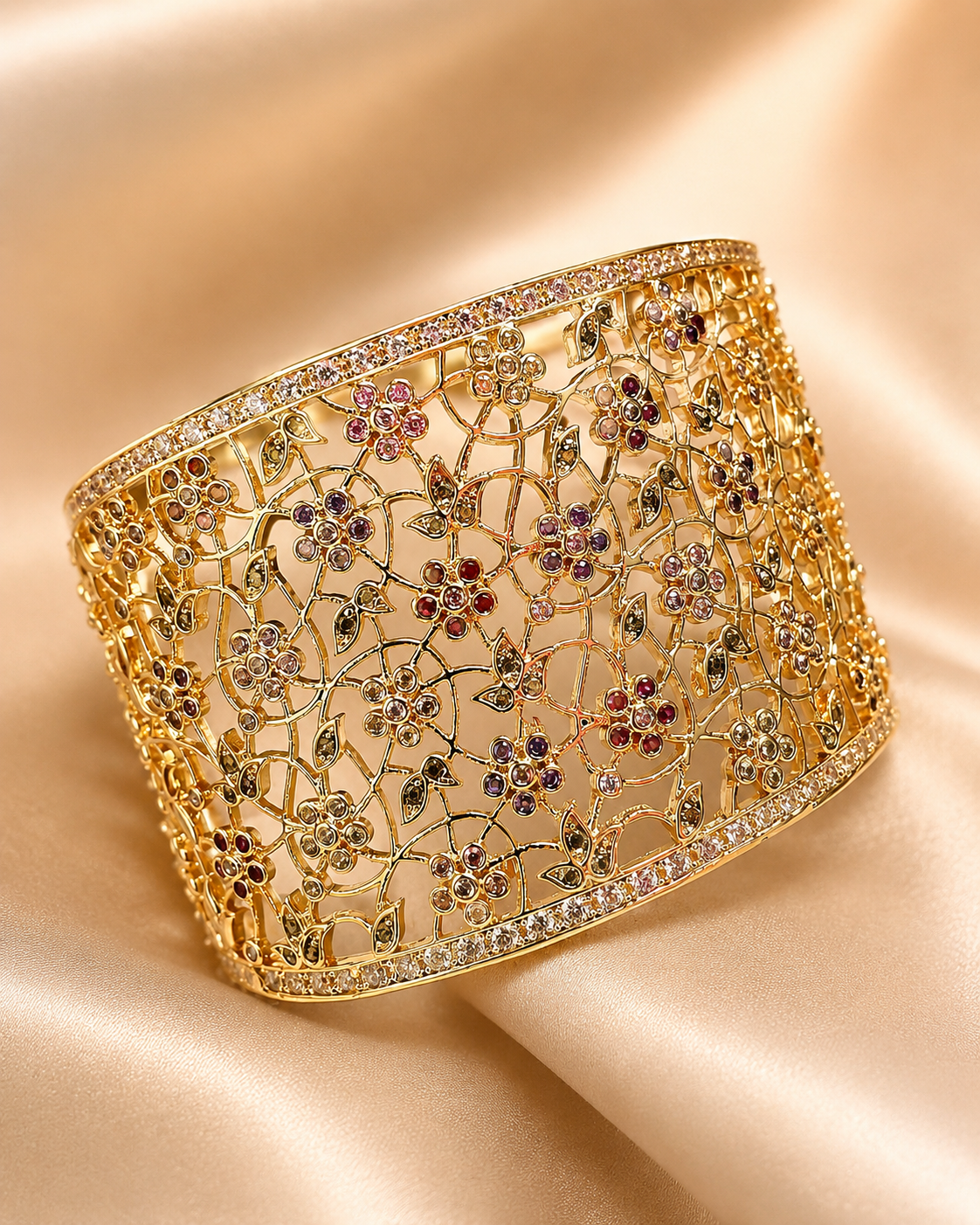 Golden Garden Filigree Bangle